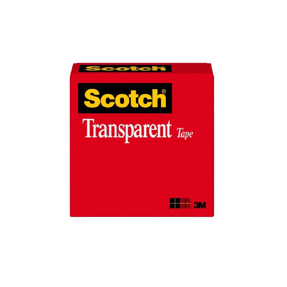 Cinta adhesiva transparente 1/2 x 72 yardas 600 Scotch