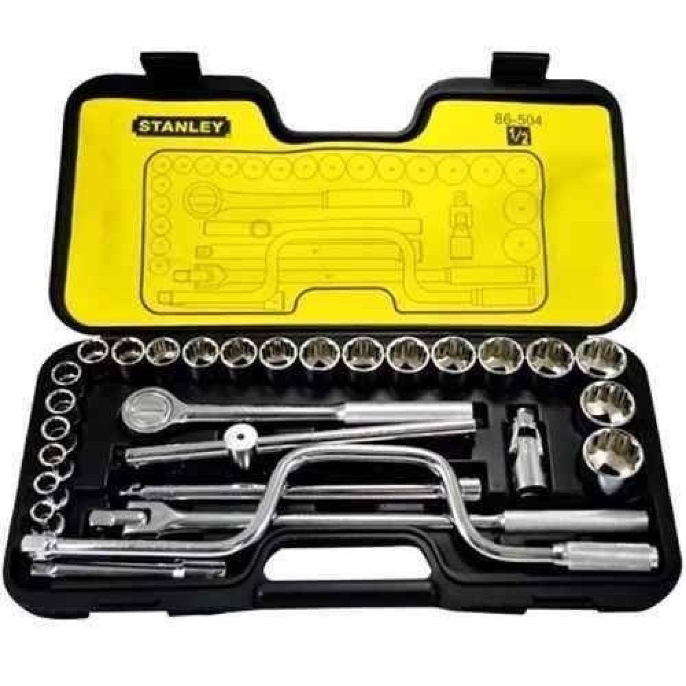 Juego de dados 29 pz 1/2''mm 86-504 stanley