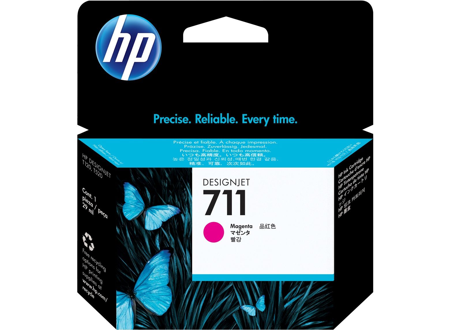 TINTA CZ131A 711 DGJ T120/T520 MAGENTA 29 ML HP