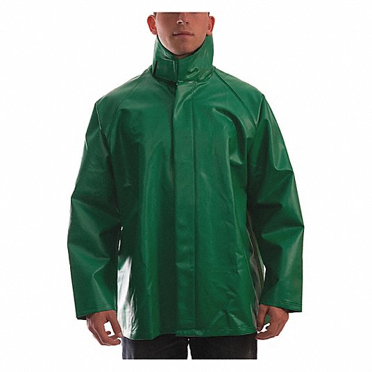 Chaqueta resistente a quimicos verde l tingley