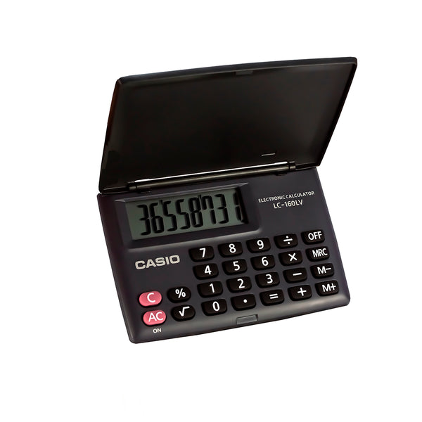 Calculadora bolsillo 8 dígitos LC-160LV-BK negro Casio