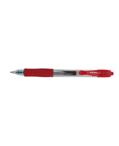 Lapicero tinta gel rojo g 2 retráctil 0.5 mm Pilot