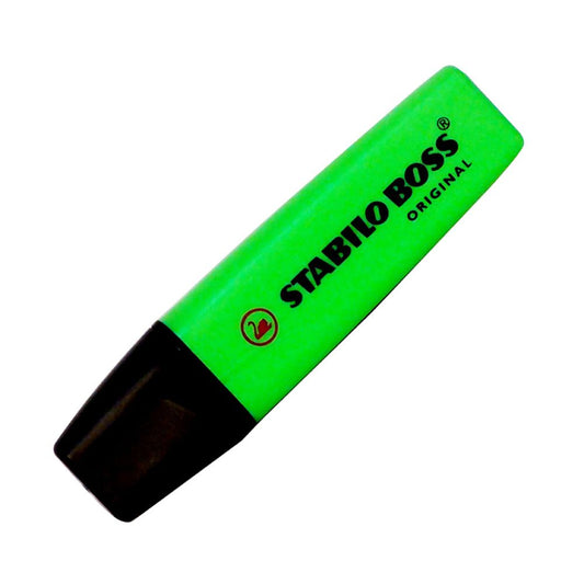 Resaltador verde boss stabilo