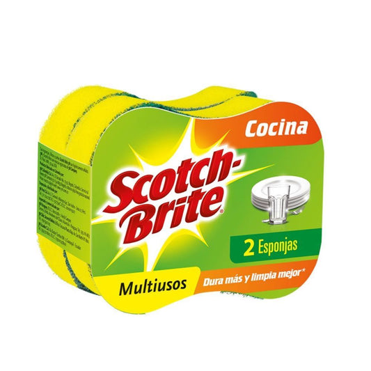Esponja multiusos 2 en 1 x2 unidades Scotch-Brite