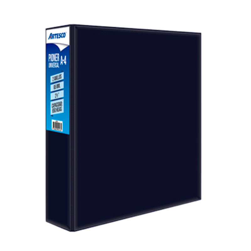 Pioner A4 universal 2 anillos 65mm azul Artesco
