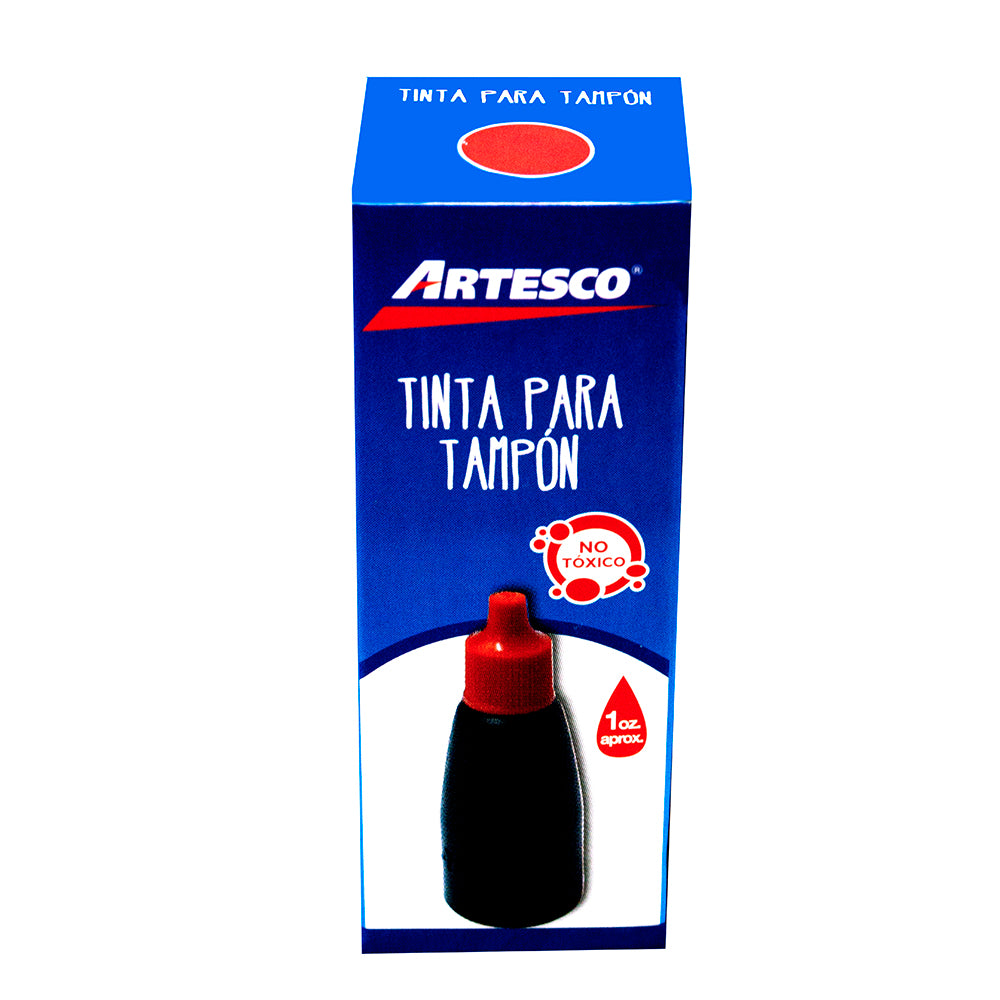 TINTA PARA TAMPÓN ROJO 30CC ARTESCO