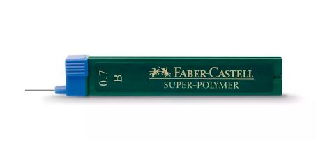 Minas b 0.7 mm estuche faber castell