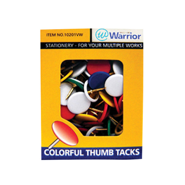 Chinches colores surtidos caja x 100 unidades Warrior