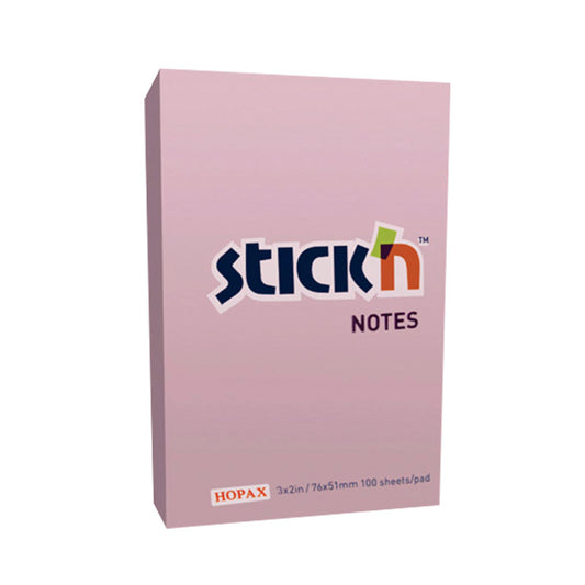 Notas adhesiva 3x2 100 hojas rosado stick in