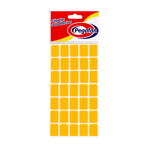Etiqueta 1/2 x 3/4 (19mm x 13mm) amarillo 500 unidades Pegafan