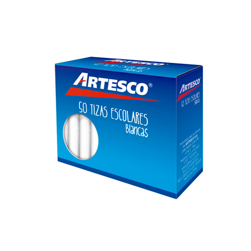 Tizas blancas x 50 unidades Artesco