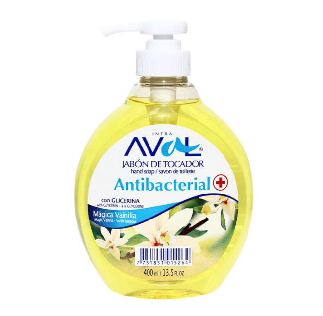 Jabón antibacterial 400ml mágica vainilla Aval