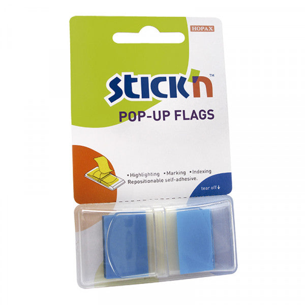 Banderitas adhesivo azul x 50 uni Stick In