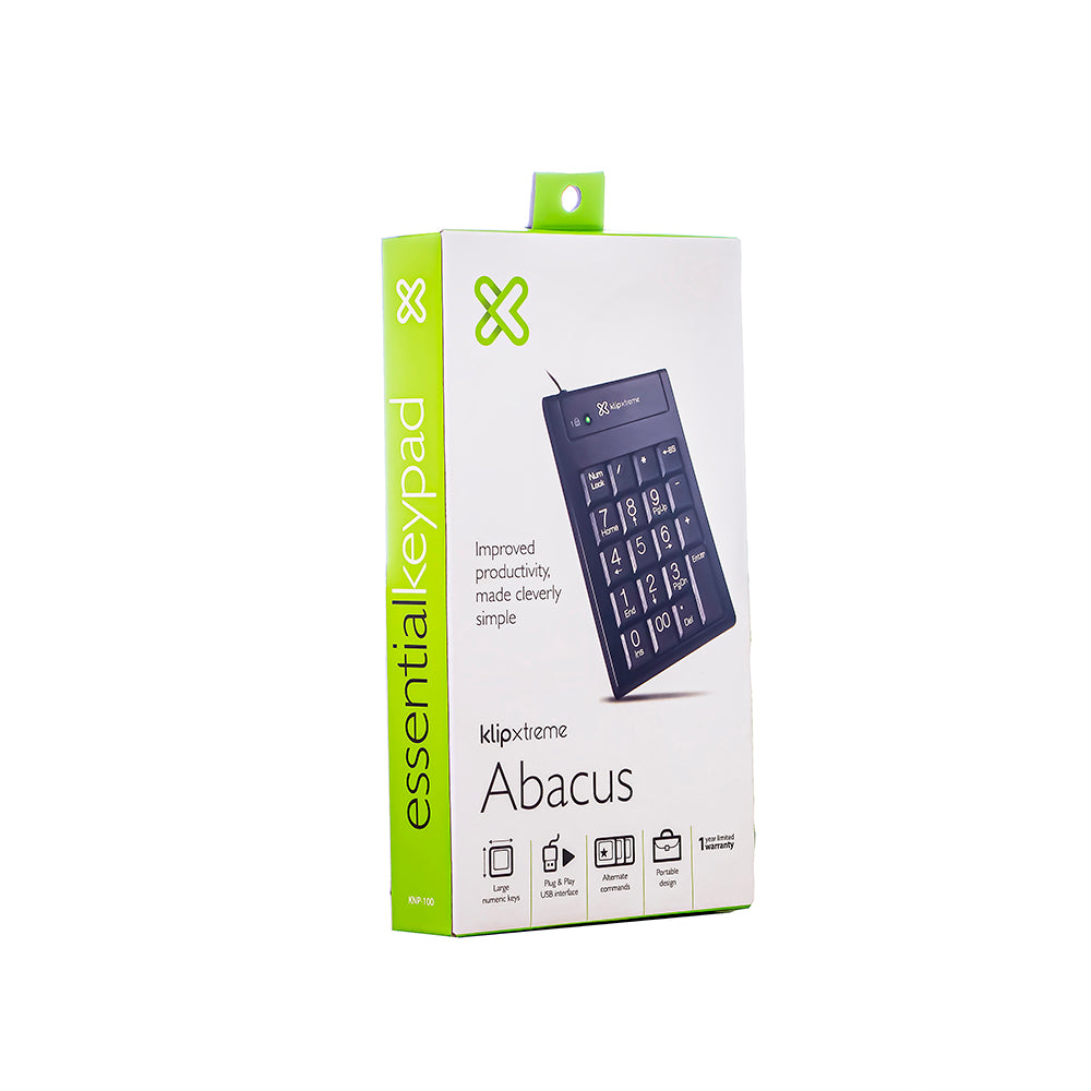 Teclado numérico knp 100 usb negro klip xtreme