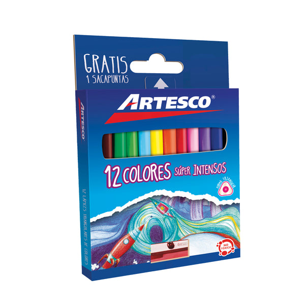 Colores cortos x 12 unidades Artesco