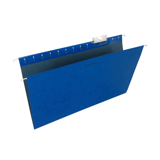 Folder colgante varilla metal oficio color azul Data Office