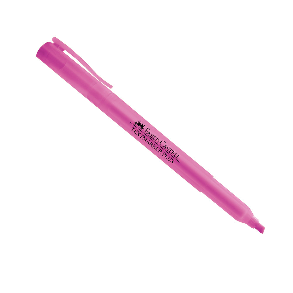Resaltador rosado textmarker plus faber castell