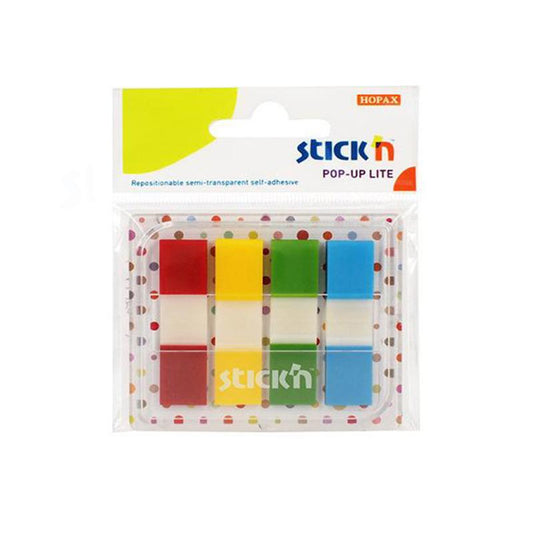 Banderitas adhesivas 0.5 x 4 colores Stick'n