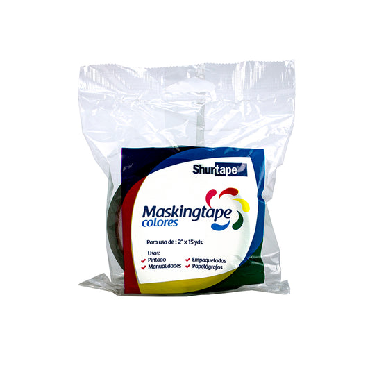 Cinta masking tape azul