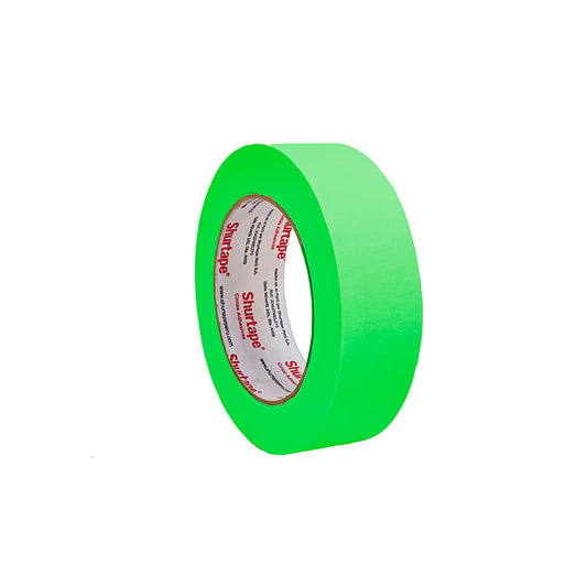 Cinta masking tape verde neón 2" x 15 yd Shurtape