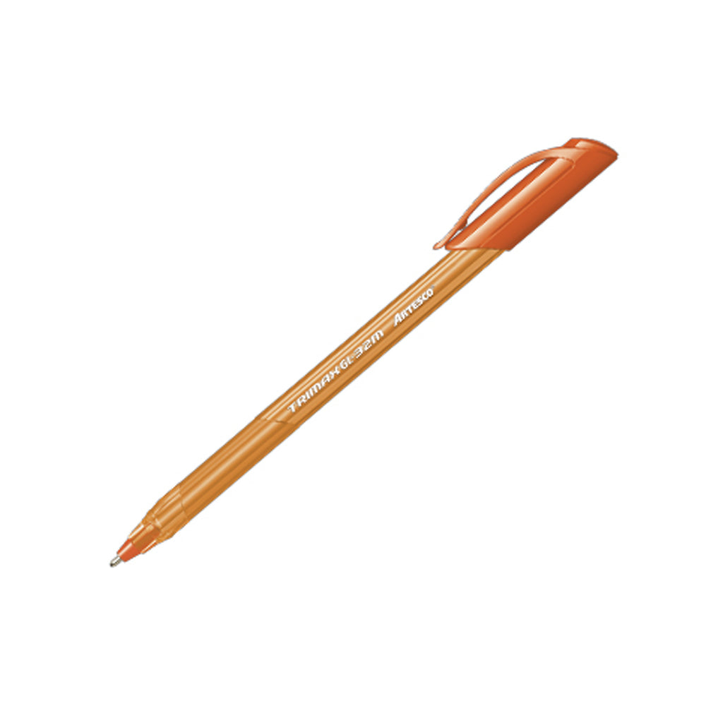 Lapicero tinta semi gel naranja Trimax GL-32 1.0mm Artesco