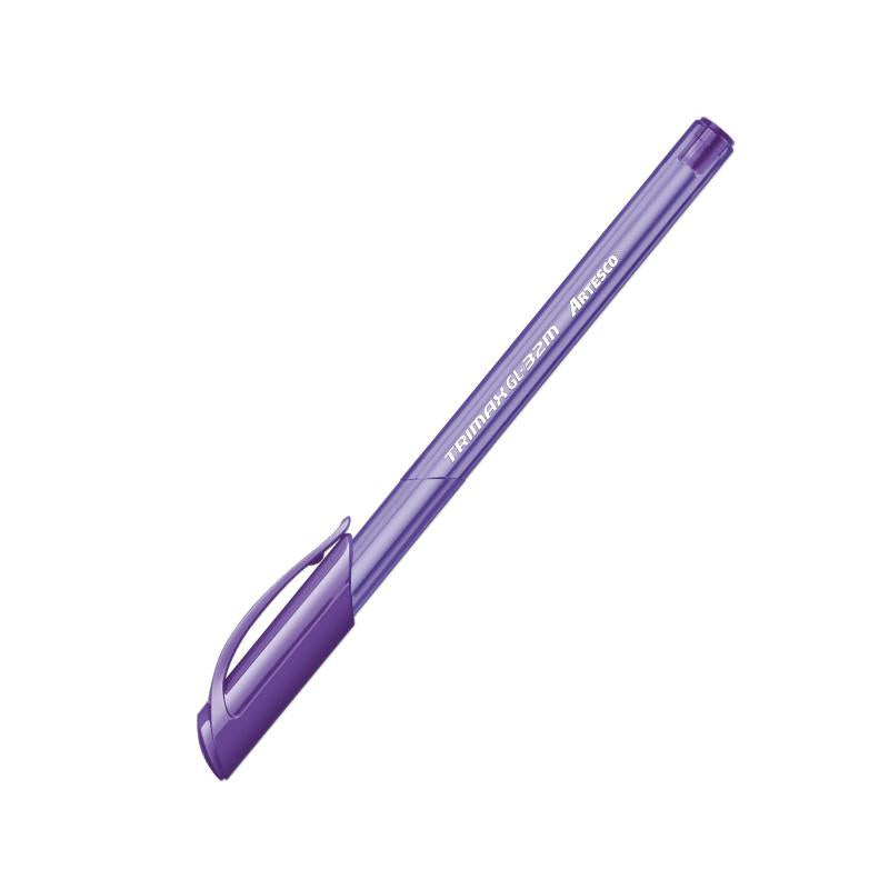 Lapicero tinta semi gel violeta gl 32 m trimax 1.0 mm Artesco