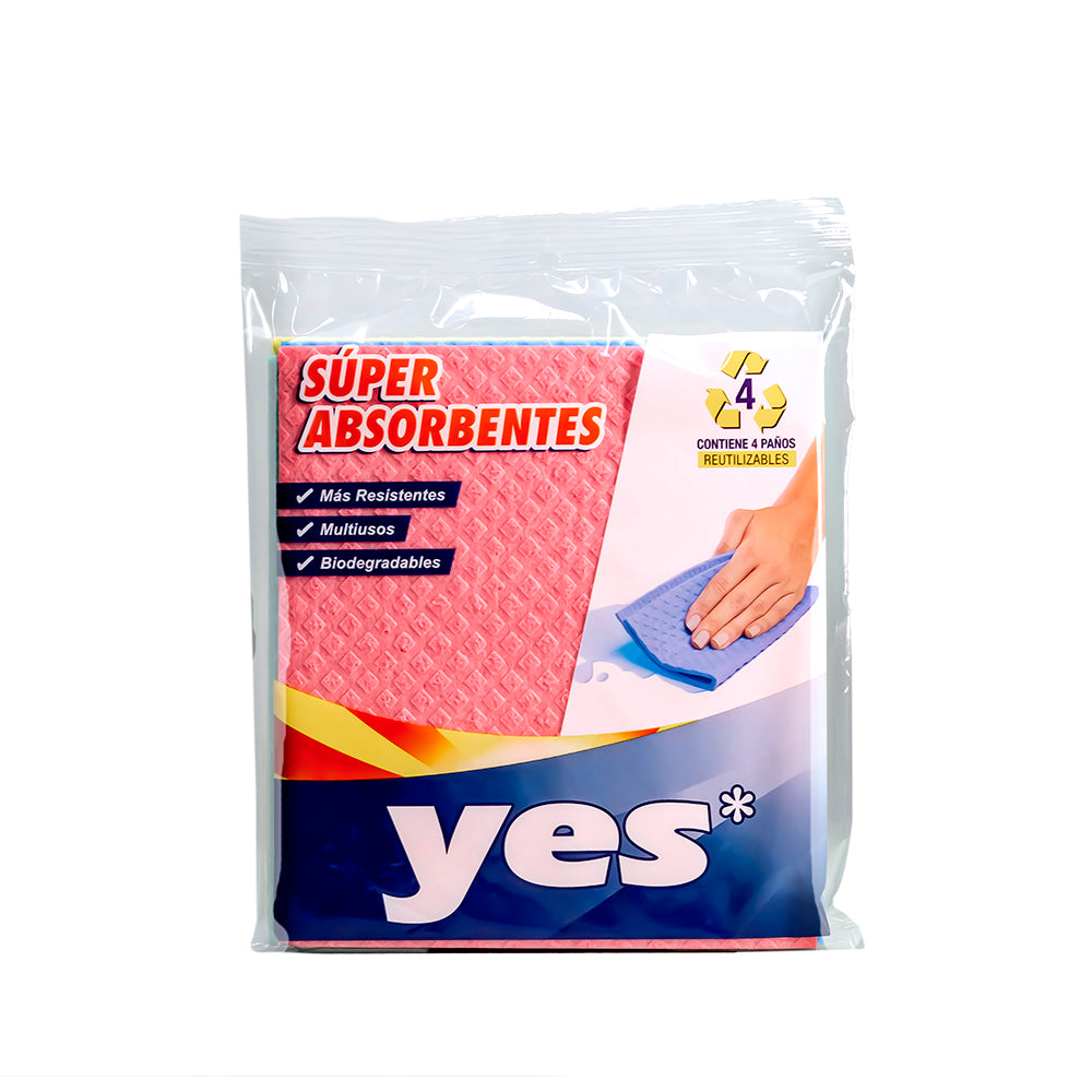 Paño absorbente surtido  x 4 unidades Yes
