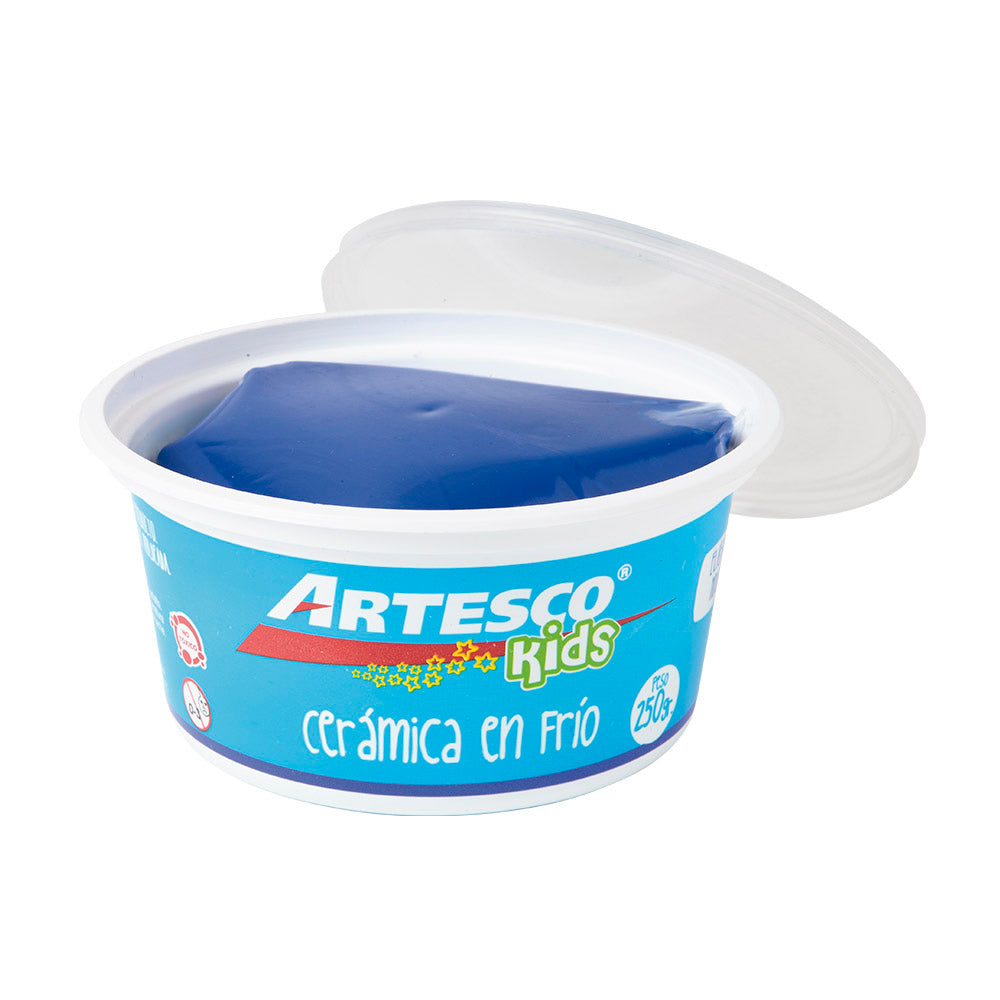 Cerámica en frío 250 gr azul Artesco