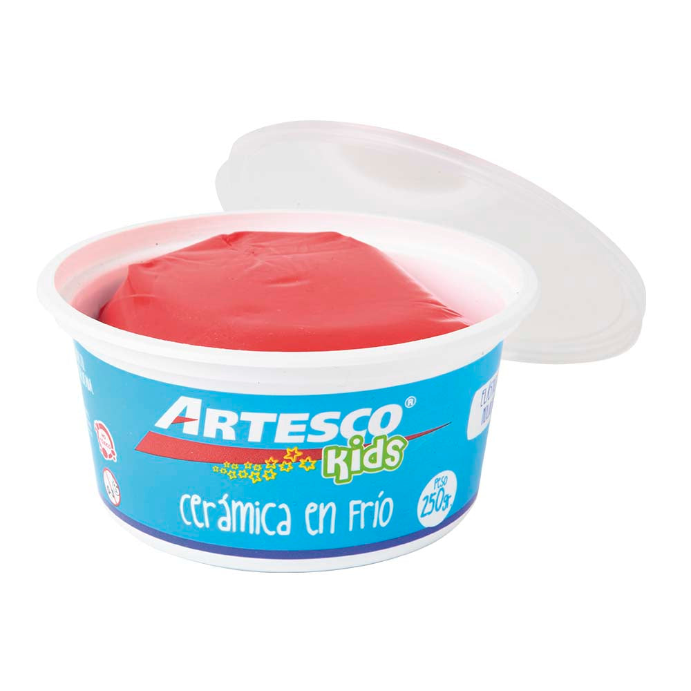 Cerámica en frío 250 gr rojo Artesco