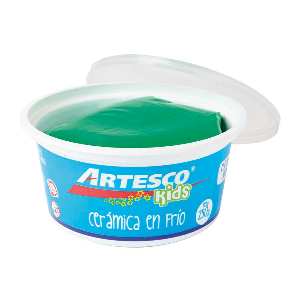 Cerámica en frío 250 gr verde Artesco