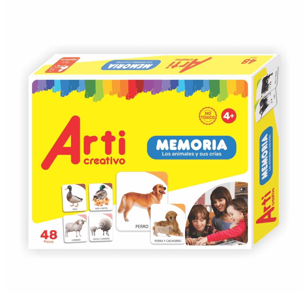 Juego memoria los animales y sus crias arti creativo