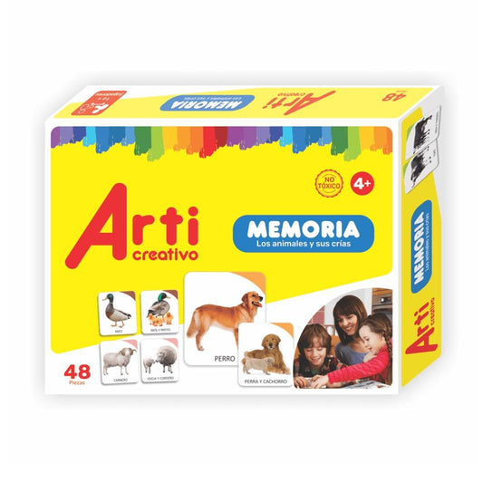 Juego memoria los animales y sus crias arti creativo