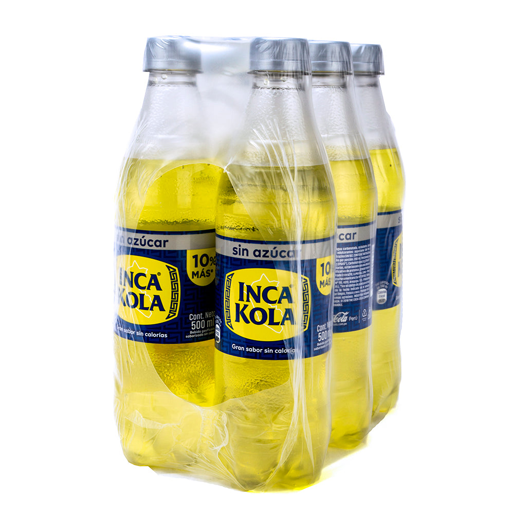 Gaseosa 500 ml descartable pack x 6 un Inca Kola Zero