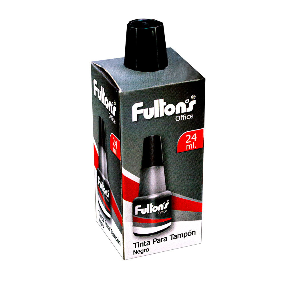 TINTA PARA TAMPÓN NEGRO 24CC FULTONS