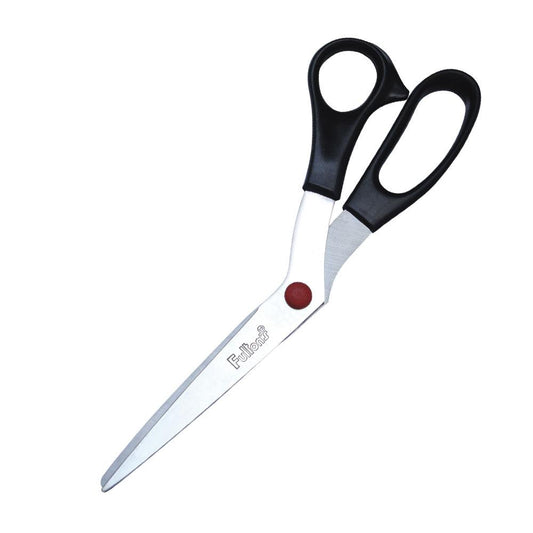 Tijera de oficina plástico metal negro Fultons