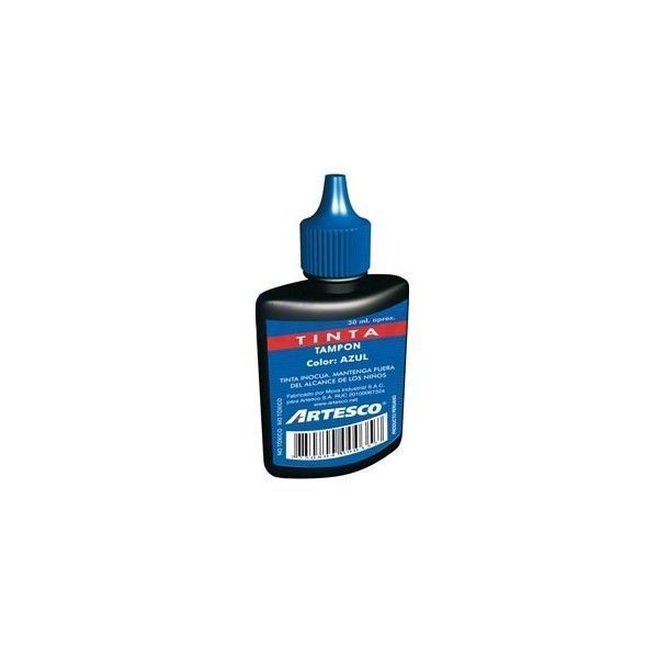 TINTA PARA TAMPÓN AZUL 30CC ARTESCO