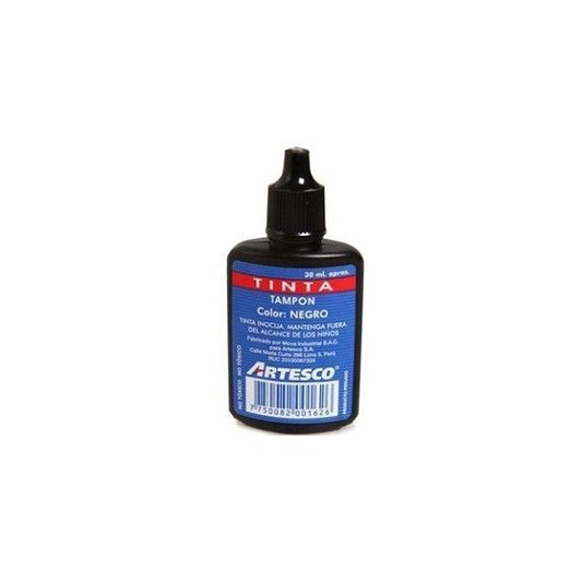TINTA PARA TAMPÓN NEGRO 30CC ARTESCO