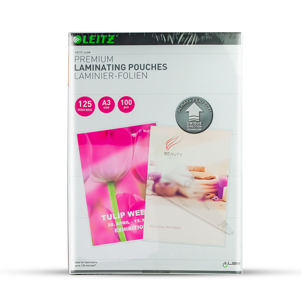 Mica para laminadora A3 125 micras x 100 und Leitz