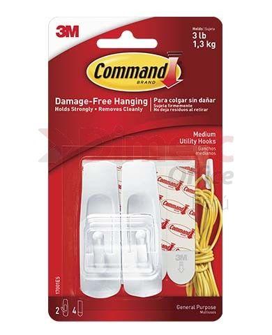 Gancho adhesivaesivo mediano x 2 und commande