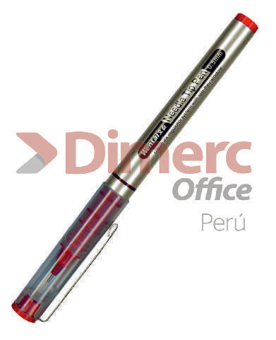 Plumón permanente rojo needle point arti creativo