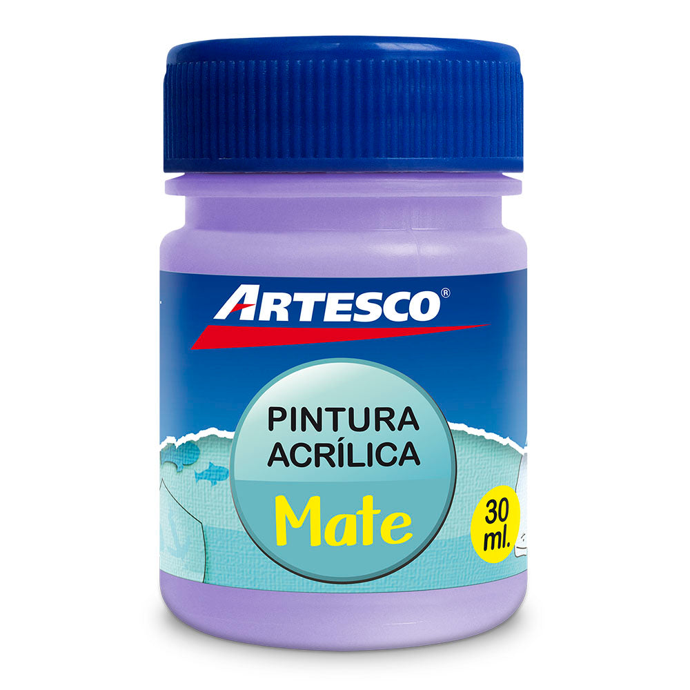 Pintura acrílica mate 30 ml morado # 106 Artesco