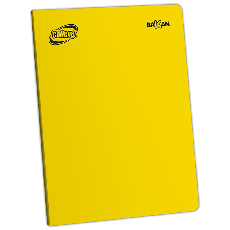 Cuaderno rayado A4 x 80 hojas amarillo Bakan