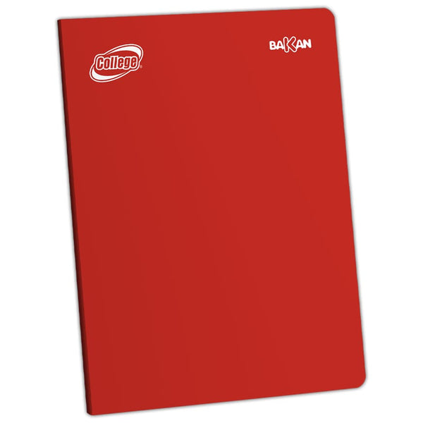 Cuaderno rayado A4 x 80 hojas rojo Bakan