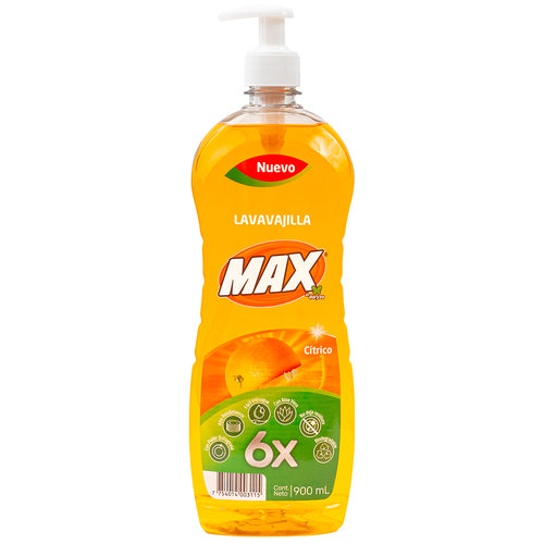 Lavavajilla líquido crítico x 900 ml Max