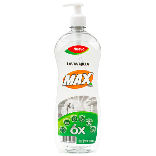 Lavavajilla líquido neutro x 900 ml Max