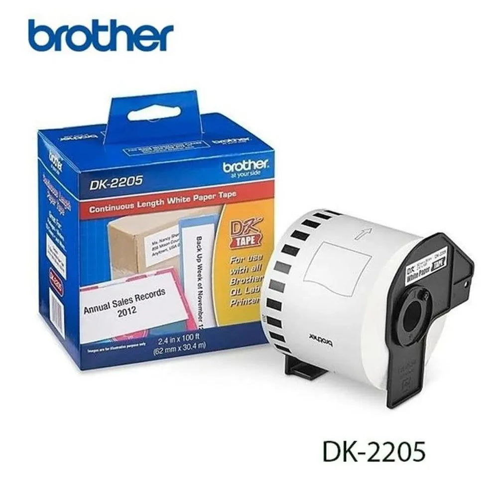 Rollo etiquetas Brother DK 2205 P/QL 550