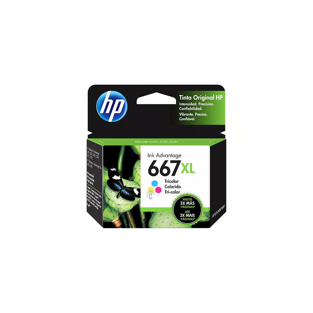 Tinta 667XL tricolor 3YM80AL 330 páginas HP