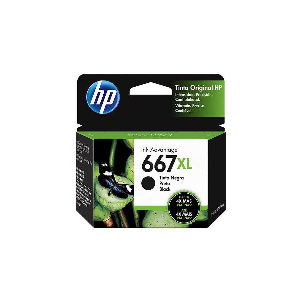 Tinta 667XL negro 3YM81AL 480 páginas HP