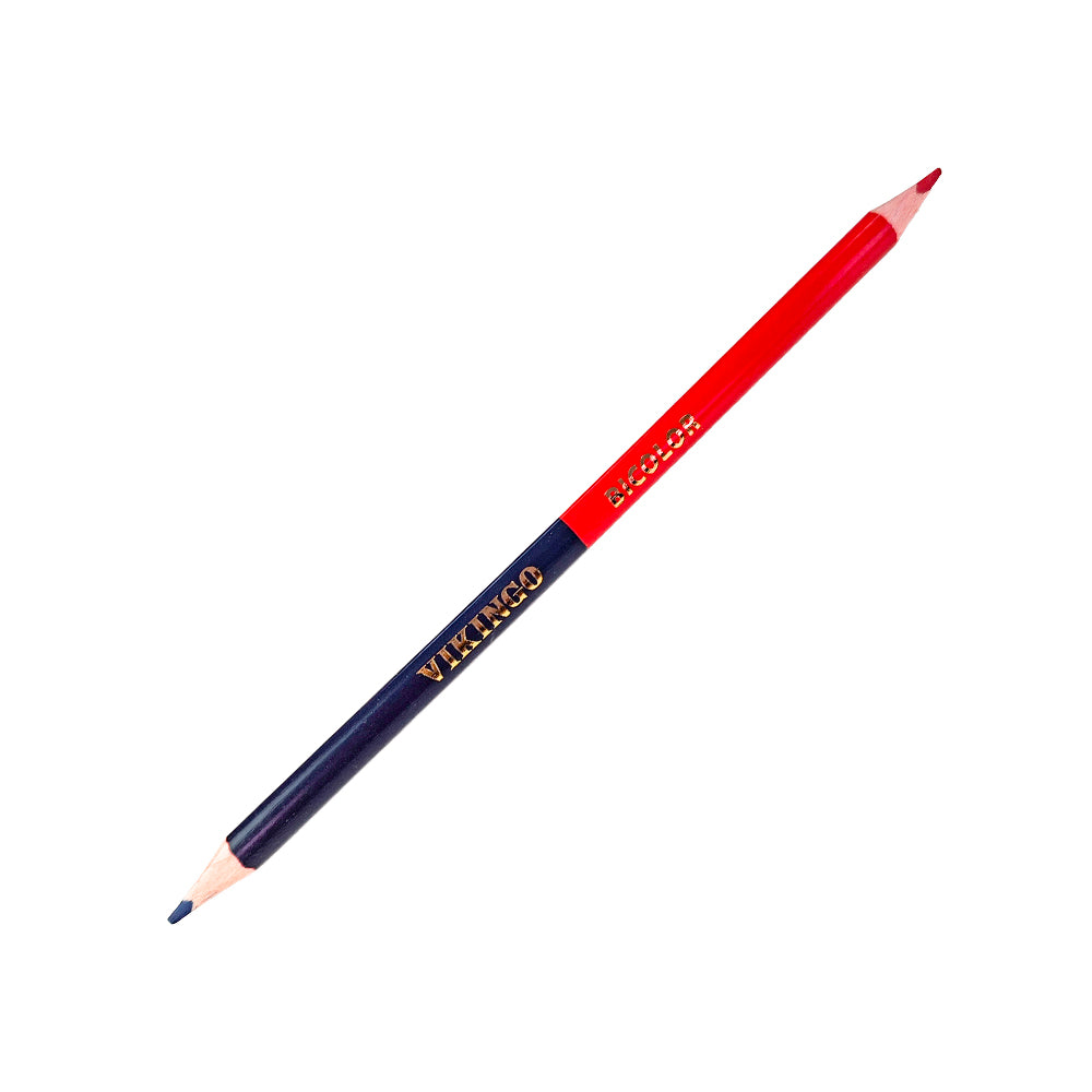 Lapiz bicolor azul/rojo Vikingo