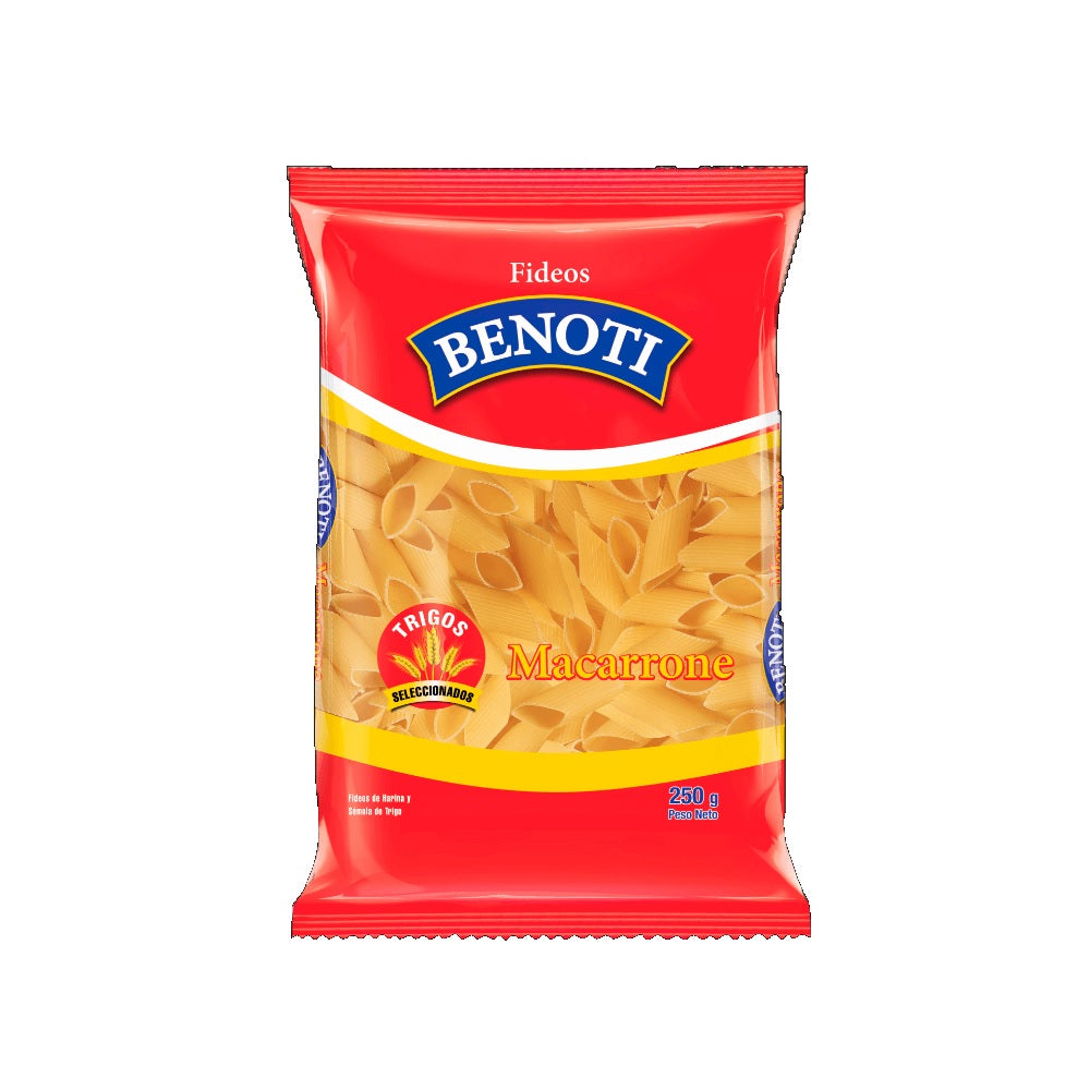 Fideo macarrone 250gr Benoti